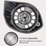 TEQIN Fishing Baitcasting Reel, 7.2:1 Gear Ratios Lure Fishing Baitcasting Reel, Max Drag 10kg Long-Casting Bait Caster Reel, 12 Levels Magnetic Adjustment Fishing Reel HD Blue Right Hand