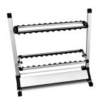 EASY BIG Fishing Rod Rack - Aluminum Alloy Rod Holder, Holds Up to 24 Rods, Fishing Pole Storage Organizer for Garage or Home