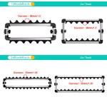 EASY BIG Fishing Rod Rack - Aluminum Alloy Rod Holder, Holds Up to 24 Rods, Fishing Pole Storage Organizer for Garage or Home