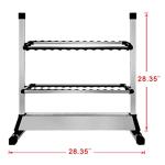 EASY BIG Fishing Rod Rack - Aluminum Alloy Rod Holder, Holds Up to 24 Rods, Fishing Pole Storage Organizer for Garage or Home