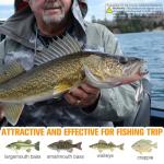 Dovesun 6 pcs Fishing Jigging Spoon Lures for Freshwater Saltwater Casting Spoon with Treble Hook Jig Swivel Hard Metal Spinner Baits for Bass Trout Pike Salmon -14G-1/2oz