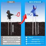 2 Pack-Dzmaker Upgraded Rod Pole Holders for Bank Fishing，Fishing Rod Holder Ground，360 Degree Adjustable，Folding Catfishing Equipment