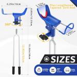 2 Pack-Dzmaker Upgraded Rod Pole Holders for Bank Fishing，Fishing Rod Holder Ground，360 Degree Adjustable，Folding Catfishing Equipment