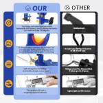 2 Pack-Dzmaker Upgraded Rod Pole Holders for Bank Fishing，Fishing Rod Holder Ground，360 Degree Adjustable，Folding Catfishing Equipment