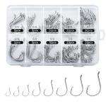 150PCS High Carbon Steel Circle Fishing Hooks