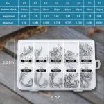 150PCS High Carbon Steel Circle Fishing Hooks