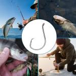 150PCS High Carbon Steel Circle Fishing Hooks