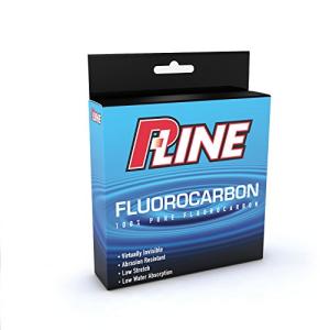 P-Line 100% Fluorocarbon Fishing Line – Japanese Fluorocarbon, Invisible, High Knot Strength & Low Stretch for Maximum Sensitivity | 4lb-250yds | Clear