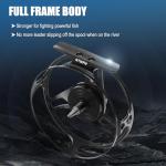 Maxcatch AVID PRO Nymph Fly Reel, CNC-Machined Large Arbor Full Frame Fly Fishing Reel for Euro Nymph (Matte Black, 3/5wt)