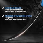 Rhinoreto Stainless Steel Fish Fillet Knife Set