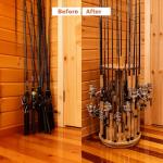 Rush Creek 30" Round Spinning Rod Rack
