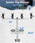 Spider Rig Rod Holders for Crappie Fishing