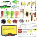 TRUSCEND Widely Used Fishing Lures Kit, Fishing Sinkers Weights Worth Every Penny, Selected Fishing Lure & Tackle Kit for Freshwater Fishing, Premium Starter Fishing Gear Set, Perfect Fishing Gifts