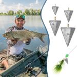 Zhanmai Fishing Weights Sinker Kit 21 Pieces Rig Fishing Weights Sinker Weights Pyramid Fishing Sinker Saltwater Fishing Sinkers Bass Fishing Casting in 1 oz, 3 oz, 4 oz, 6 oz