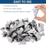 Zhanmai Fishing Weights Sinker Kit 21 Pieces Rig Fishing Weights Sinker Weights Pyramid Fishing Sinker Saltwater Fishing Sinkers Bass Fishing Casting in 1 oz, 3 oz, 4 oz, 6 oz