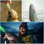 15 Pcs Luminous Fishing Spoons Fishing Lures Glow in The Dark Casting Spoon with Treble Hook Jigs 5g/21g/28g Weights Glitter Casting Spinner Baits for Freshwater Saltwater Bass Trout