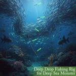 Soulchen 2 Pcs Giant Saltwater Fishing Rig Set - 5 Hooks 6/0 High Carbon Steel Shark Hooks, Glow-in-The-Dark Fluorescent Green