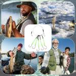 Soulchen 2 Pcs Giant Saltwater Fishing Rig Set - 5 Hooks 6/0 High Carbon Steel Shark Hooks, Glow-in-The-Dark Fluorescent Green