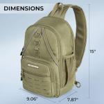 KastKing Karryall Sling Tackle Bag–Fishing Sling Pack,Fishing Backpack With Rod Holder,MOLLE System,Soft Bait & Gear Storage