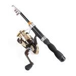 Telescopic Fishing Rod - Collapsible, Extendable for Saltwater and Freshwater, Lightweight and Compact Design, 3.2 Feet
