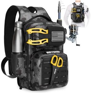 Beyond Fishing Voyager Tackle Backpack (Black Onyx)