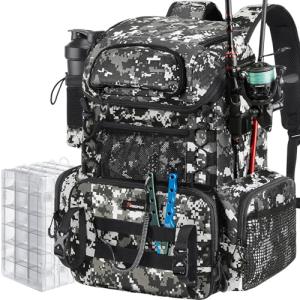 Piscifun Waterproof Fishing Backpack with Rod Holders