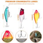 Lupow 105-Piece Fishing Lures Tackle Kit