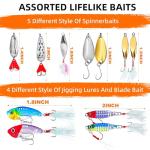 Lupow 105-Piece Fishing Lures Tackle Kit