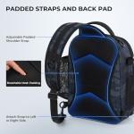 KastKing BaitSpace Standard Fishing Tackle Sling Bag, Water-resistant Backpack & Sling Pack for Bank, Wader & Boat Fishing, Rod & Beverage Holder, Adjustable Straps, Durable Nylon Fabric