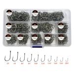 AMHDV 300Pcs/ 500Pcs/ 1000Pcs Small Fishing Hooks, 10 Different Sizes Tiny Fish Hook Set for Freshwater (1000pcs (2# to 20#))
