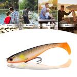 TRUSCEND Soft Fishing Lures for Bass Trout Walleye Pike Crappie Lures Paddle Tail Swimbaits Soft Fishing Baits Freshwater Saltwater Jigging Bass Gear Gifts for Men