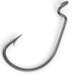 Dr.Fish 100 Pack EWG Hooks Bass Fishing Worm Hooks Extra Wide Gap Freshwater Fishing Carolina/Texas Rig #1
