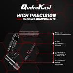 QudraKast Fishing Rod and Reel Combos, Carbon Fiber Telescopic Fishing Rod with Reel Combo Kit with Tackle Box, Best Gift for Fishing Beginner and Angler (210 Rod)