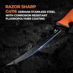 KastKing Paradox Fishing Fillet Knife Kit, 7" and 9" Fillet Knives with Corrosion-resistant G4116 German Stainless Steel, Razor Sharp Blades, Non-Slip Handles, and Protective Vented Sheaths – Fishing Gear and Fishing Gifts for Men