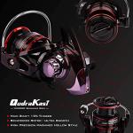 QudraKast Fishing Rod and Reel Combos, Carbon Fiber Telescopic Fishing Rod with Reel Combo Kit with Tackle Box, Best Gift for Fishing Beginner and Angler (210 Rod)