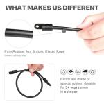 Fishing Rod Straps for Boat Deck, 18" Rubber Bands Based Tie Down Holder Straps for Boat, Kayak, Truck Bed