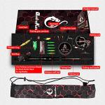 QudraKast Fishing Rod and Reel Combos, Carbon Fiber Telescopic Fishing Rod with Reel Combo Kit with Tackle Box, Best Gift for Fishing Beginner and Angler (210 Rod)