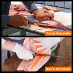 KastKing Paradox Fishing Fillet Knife Kit, 7" and 9" Fillet Knives with Corrosion-resistant G4116 German Stainless Steel, Razor Sharp Blades, Non-Slip Handles, and Protective Vented Sheaths – Fishing Gear and Fishing Gifts for Men