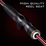 Sougayilang Fishing Rod and Reel Combo, 2-Piece M/MH Fishing Pole with Baitcasting Reel Set, Baitcaster Combo-5.9ft with Left Hand Reel