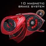 Sougayilang Fishing Rod and Reel Combo, 2-Piece M/MH Fishing Pole with Baitcasting Reel Set, Baitcaster Combo-5.9ft with Left Hand Reel