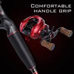 Sougayilang Fishing Rod and Reel Combo, 2-Piece M/MH Fishing Pole with Baitcasting Reel Set, Baitcaster Combo-5.9ft with Left Hand Reel