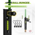 Hikeen Adjustable Fishing Rod Holder, 4 Tube Fishing Pole Holders Wall-Mounted Rod Rack for Boat Kayak Golf Cart Garage Crate Cooler Wagon RV