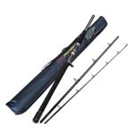 Portable Saltwater Offshore Heavy 3-Piece Travel Graphite Baitcasting Fishing Poles Casting Boat Jigging Trolling Conventional Rods with Rod Case Bag (3-Piece 6' Heavy)
