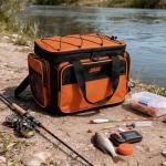 MYDAYS OUTDOOR Fishing Tackle Bags,Fishing Bags for Saltwater or Freshwater Fishing,Tackle Box Bag with Padded Shoulder Strap(Not Included Tackle Box Trays)