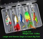 100 Fishing Lures & Spinnerbaits Kit with Tackle Boxes
