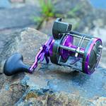 Sougayilang Level Wind Trolling Reel - Line Ecounter Baitcasting Fishing Reel,3.8:1 Gear Ratio, Corrosion-Resistant - for Saltwater/Freshwater Bass Catfish-Right