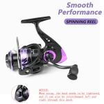 OLOLYAP Fishing Pole Combo 2PCS Telescopic Fishing Rod and Aluminum Reel Combos with Carrier Bag Sea Saltwater Freshwater Fishing Rod Reel Kits
