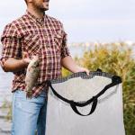 Sunnymove Fishing Weigh in Bag Large Size 24 x 24 in Heavy Duty Live Fishing Bags Portable Catch Transport Container for Caught Fish Sack Waterproof Leakproof