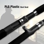 Portable Saltwater Offshore Heavy 3-Piece Travel Graphite Baitcasting Fishing Poles Casting Boat Jigging Trolling Conventional Rods with Rod Case Bag (20-50lbs,8' Heavy)