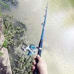 Telescopic Fishing Rod Reel Kit 2PCS 6.89FT Collapsible Pole Spinning Reel Combo with Fishing Lures Fishing Gripper Fishing Pliers Portable Fishing Gear Set for Saltwater Freshwater Travel (Blue)